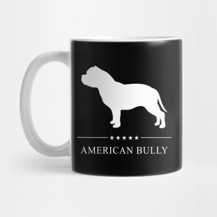 American Bully White Silhouette Mug